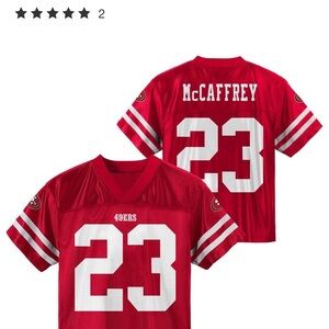 NFL Kids Red 49ers McCaffrey Jersey